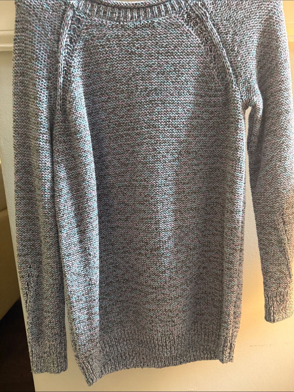 Talbots Gray Marled Crewneck Sweater